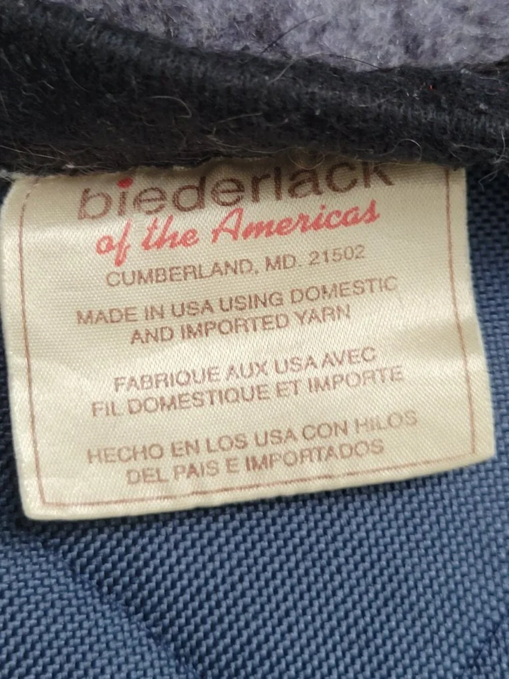 Vintage Biederlack of the Americas Reversible Throw Blanket Wolf